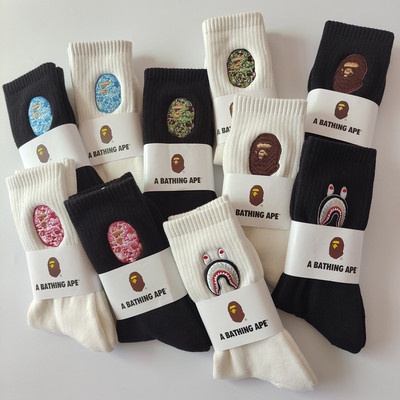 Vớ Cho Nam Và Nữ Ngắn Đế Dày Thêu Họa Tiết Phong Cách Thời Trang