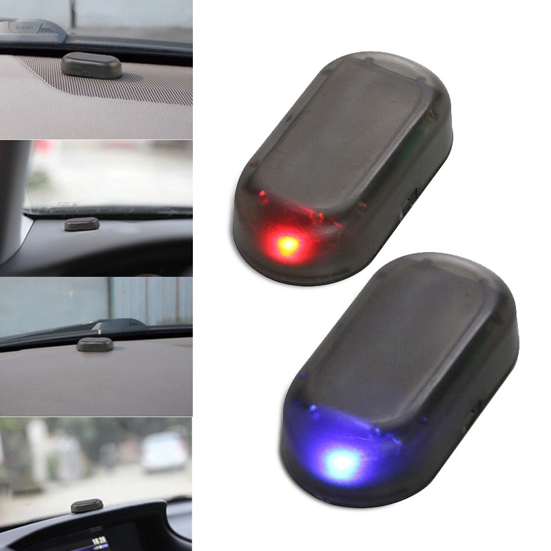Hệ thống đèn led cảnh báo an ninh năng lượng mặt trời chống trộm tiện lợi cho xe hơi