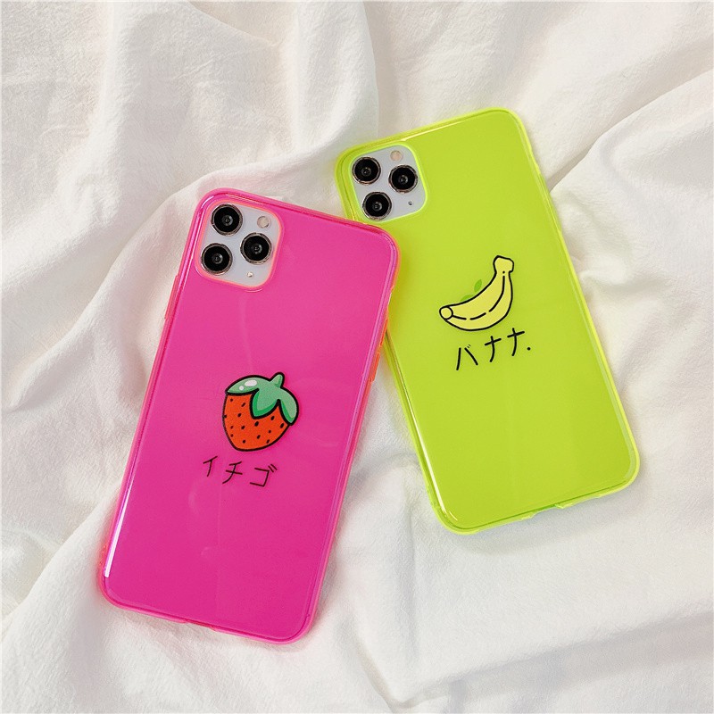 Ốp lưng iphone Fruit neon dẻo mềm 5/5s/6/6plus/6s/6splus/7/7plus/8/8plus/x/xr/xs/11/12/pro/max/plus/promax | BigBuy360 - bigbuy360.vn