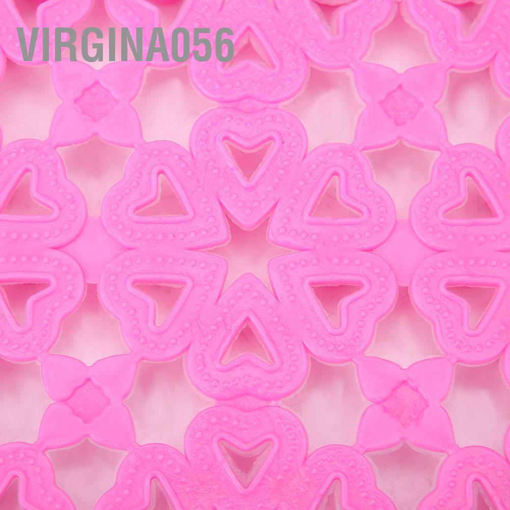 Virgina056 4 Colors Dog Cat Pet Mat Plastic Spliced Hollow Anti-slip Pads for Cage Bathroom Floor