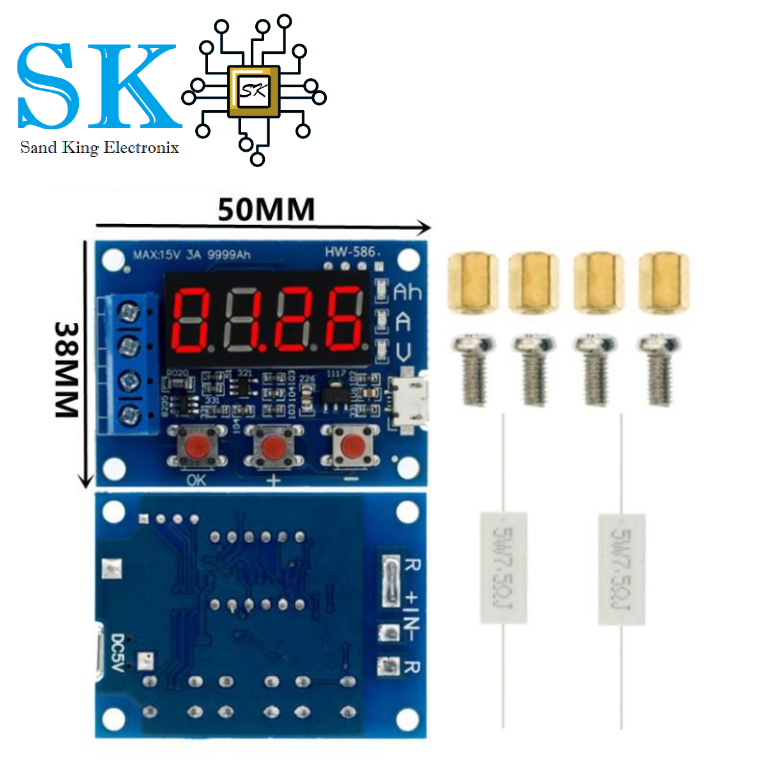 Máy kiểm tra pin ZB2L3 LED màn hình kỹ thuật số 18650 kiểm tra dung lượng chì