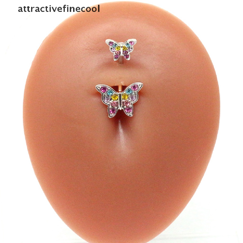 Khuyên Rốn Hình Bướm Bằng Thép Không Gỉ Cá Tính Cho Nữ