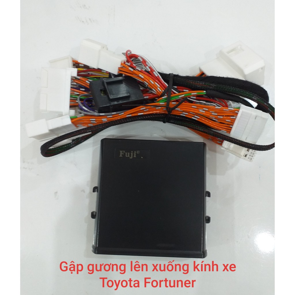 Gập gương lên xuống kính tự động cho xe Toyota Fortuner