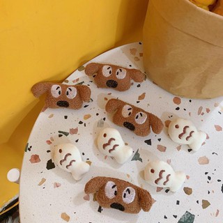 Pin Thú Bông gài túi trang trí cá mèo vịt gấu thỏ khủng long cài túi
