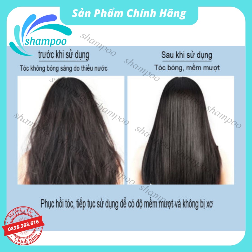 Kem ủ tóc phục hồi siêu mượt Collagen KUALUONI 500ml dưỡng tóc đẹp như salon tại nhà