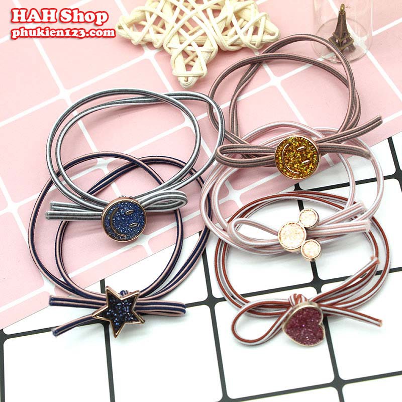 SET 5 DÂY CỘT TÓC PHUN NHŨ CỰC XINH PHONG CÁCH HÀN QUỐC GIÁ CỰC TỐT