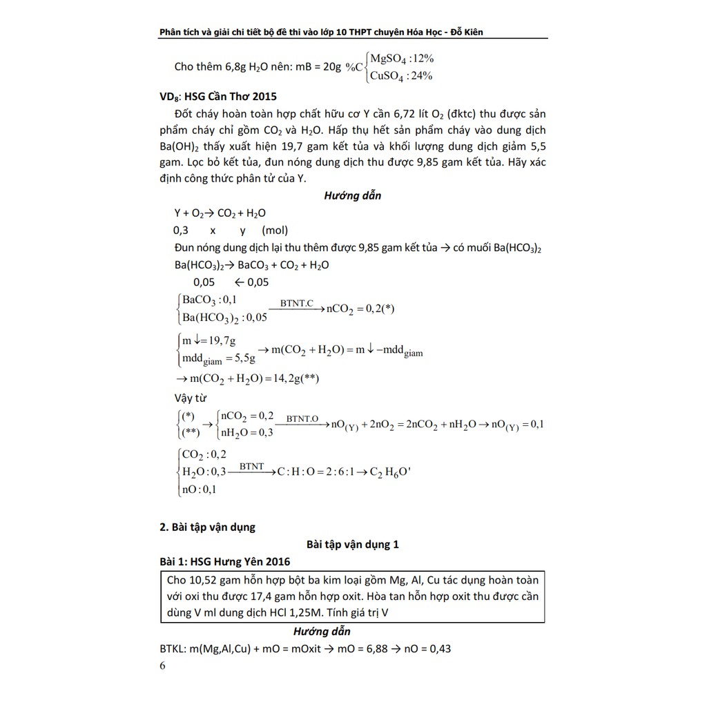 Sách - Phân Tích Và Giải Chi Tiết Bộ Đề Thi Vào Lớp 10 THPT Chuyên Hóa Học