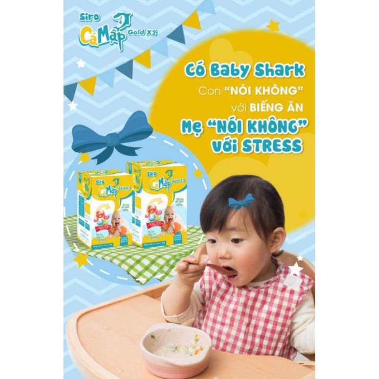 [Chính hãng] Baby shark sirô Cá Mập Giúp bé ăn ngon, hết táo bón,tăng đề kháng  Date mới