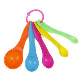 Bộ thìa định lượng, sâu muỗng định lượng gram - ml 5 màu