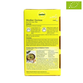Hạt diêm mạch trắng hữu cơ Davert Quinoa 200g