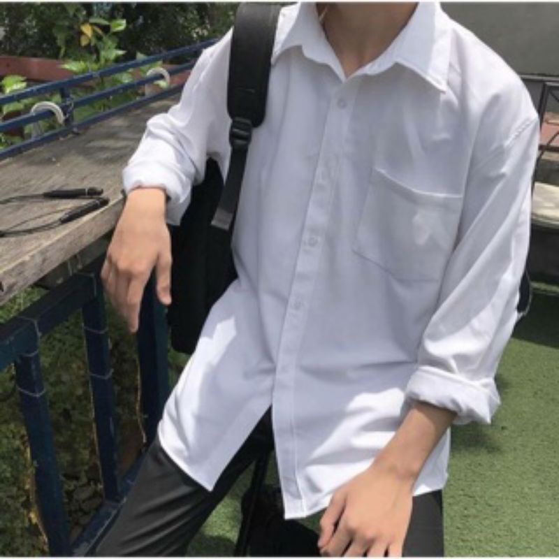 # Combo 10 Áo Trắng Tay Dài Tà Ngang