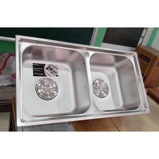 chậu rửa bát Inox 304 cao cấp siêu bóng chống bám bẩn Sơn hà S82 SUS 304 82x43x22