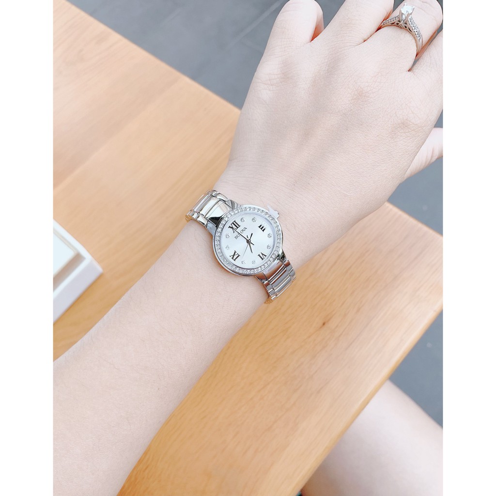 Đồng hồ nữ chính hãng Bulova 96L280 - máy quartz pin - Mặt kính khoáng
