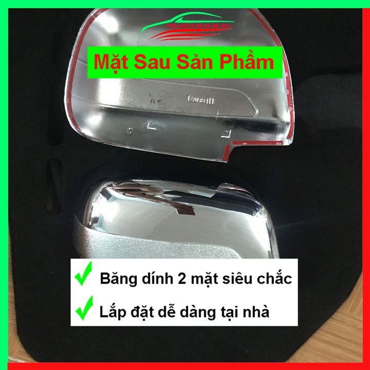 Ốp gương chiếu hậu Innova 2006-2015 Không Đèn mạ crom bảo vệ chống trầy trang trí làm đẹp xe