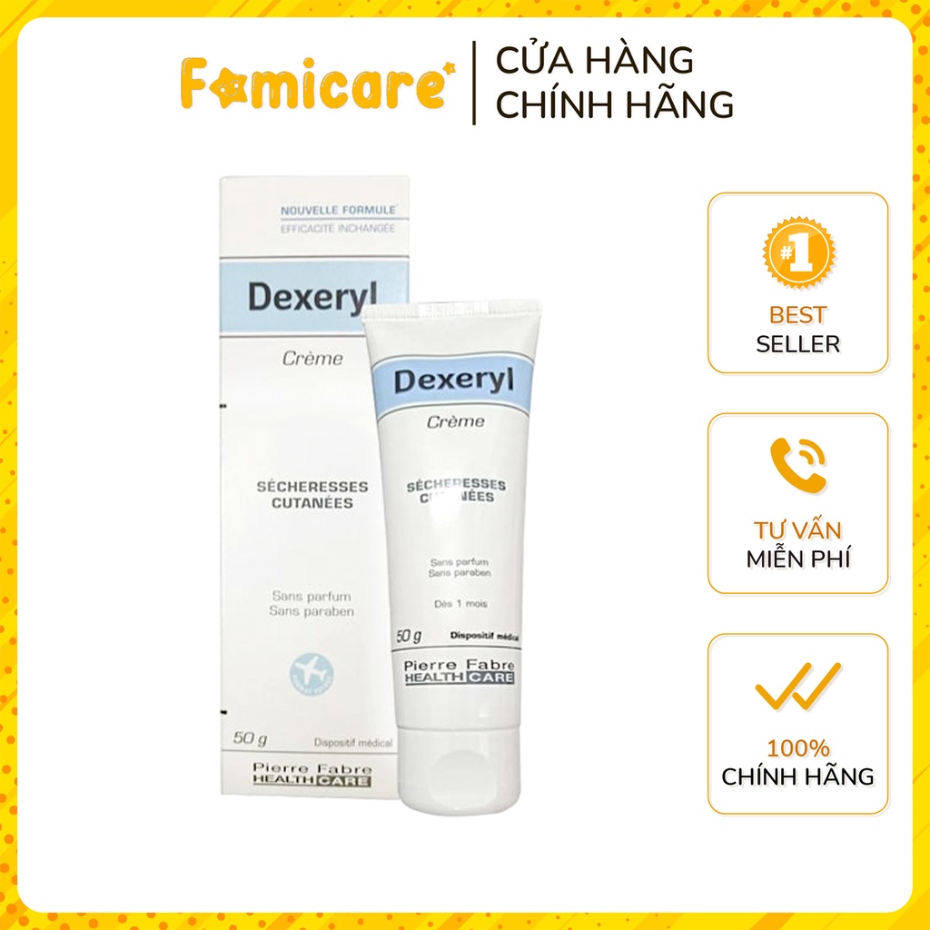 Kem nẻ Dexeryl dưỡng ẩm dịu nhẹ cho làn da của bé 50g