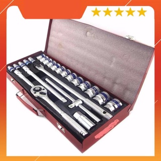 Bộ tuýp 24 chi tiết yety tiêu chuẩn mỹ tay 1/2" hệ mét yeti kw-s424d-1, bộ khẩu yety