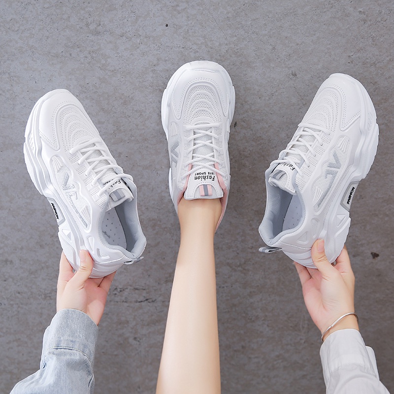 Giày Da Nữ, Giày Sneaker Nữ G65 Màu Trắng Phong Cách Hàn Quốc Đẹp Giá Rẻ Thời Trang Đi Học Đi Chơi