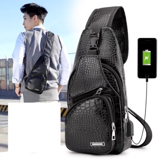 Túi Đeo Chéo B10 Da Xịn Không Nổ Size Lớn, balo Nam Thời Trang Đi Học Cao Cấp Có Cổng Sạc Điện Thoại
