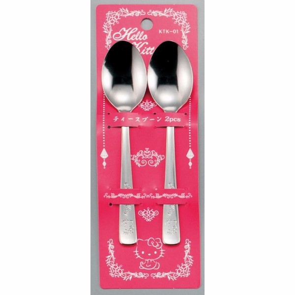 Set 2 thìa inox Hello Kitty cho bé (Hàng Nhật nội địa)