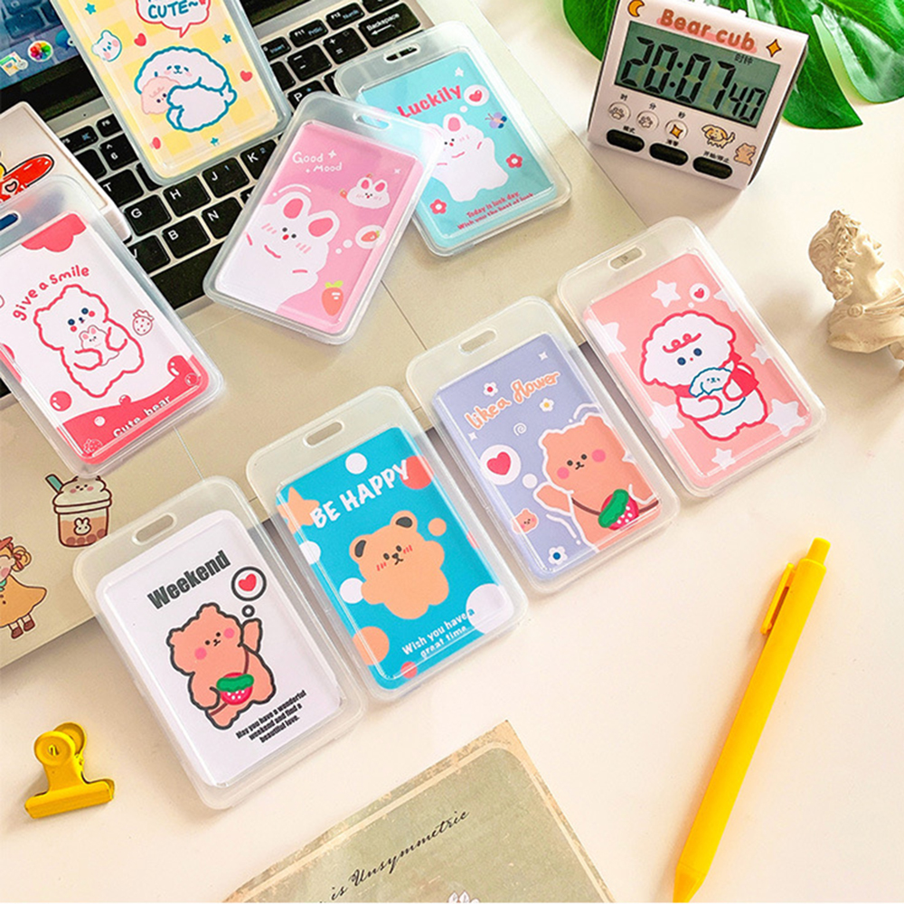 Bao đựng thẻ ID họa tiết hoạt hình có dây đeo thời trang | BigBuy360 - bigbuy360.vn