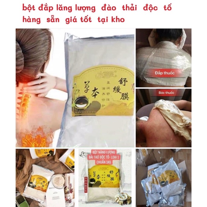 Bột đắp năng lượng-chăm sóc vai gáy- body