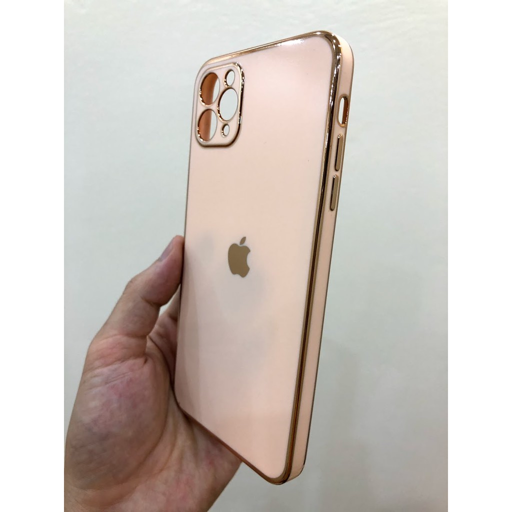 Ốp Lưng iPhone - Ốp viền xi vàng hồng iPhone 6/6plus/6s/6splus/7/7plus/8/8plus/x/xs/xs max/11/11 pro max 12, 12Pro/Max