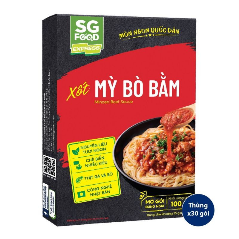 Xốt mỳ ý bò bằm 100gr