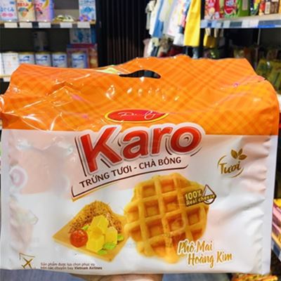 BÁNH KARO CHÀ BÔNG GÀ 2 VỊ TRUYỀN THỐNG VÀ PHÔ MAI HOÀNG KIM BỊCH 156G (1 BỊCH 6 GÓI) | BigBuy360 - bigbuy360.vn