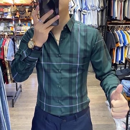 áo sơ mi nam sọc, kẻ ô, cảro, sơ mi cặp đôi dài tay vải 3d lụa mềm mịn đi chơi, đi tiệc | BigBuy360 - bigbuy360.vn