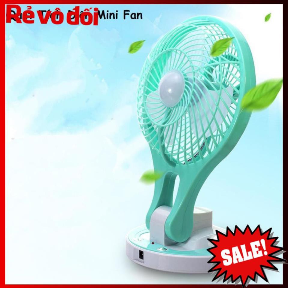 [HC MART SG] Quạt sạc mini,Quạt điện mini,Quạt tích điện gấp gọn,Quạt mini FAN, Quạt gấp-Bảo hành uy tín - LỖI 1 ĐỔI 1