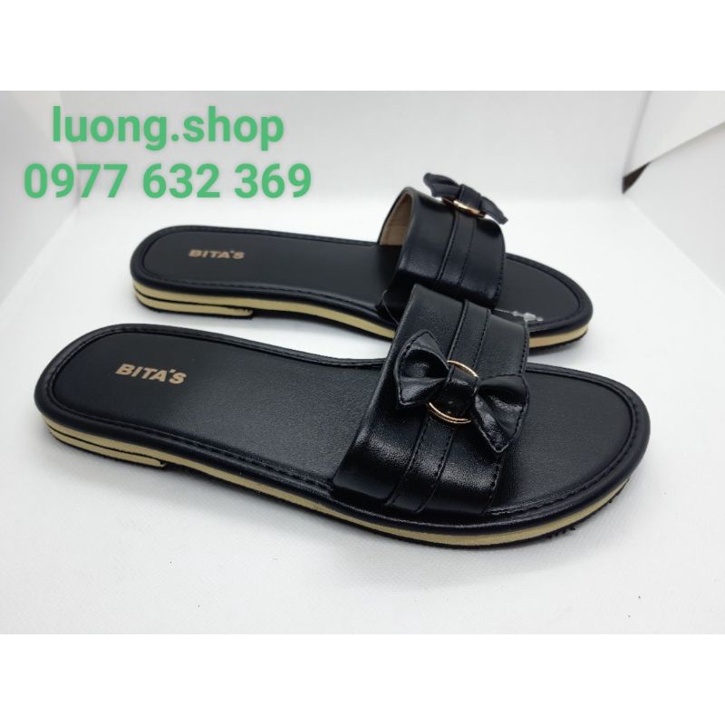 Dép bitas nữ quai ngang nơ xinh bền đẹp