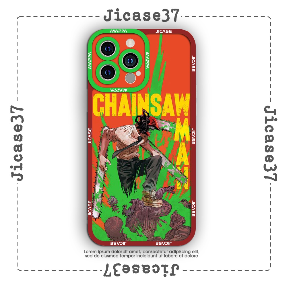 Ốp lưng iphone cạnh vuông Jicase Denji chainsawman anime 6plus/6s/6splus/7/7plus/8/8plus/x/xs/11/12/pro/max/plus/promax