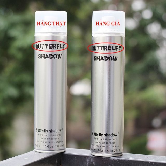 Gôm xịt tóc nam nữ Butterfly Shadow giữ nếp tóc , tạo kiểu tóc