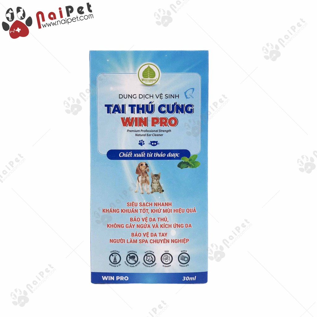 Dung Dịch Vệ Sinh Tai Dạng Xịt Cho Thú Cưng Wins Pro 30ml