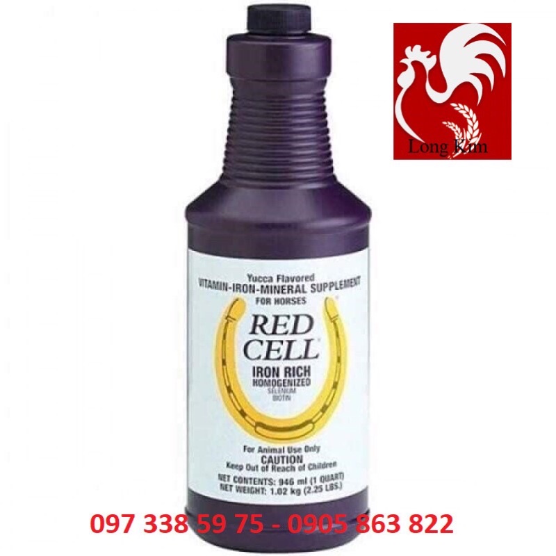 RED CELL IRON RICH 946ML - THỨC ĂN GIÀU VITAMIN VÀ KHOÁNG CHẤT CHO CHIẾN KÊ