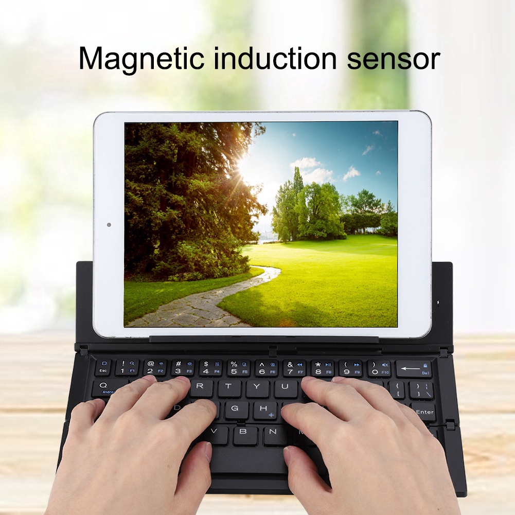 Bàn phím bluetooth không dây bằng hợp kim nhôm có thể gấp lại được | BigBuy360 - bigbuy360.vn