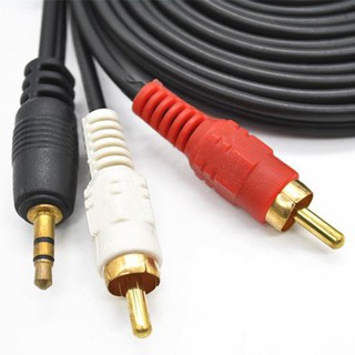 Jack dây loa av, đầu 3.5 ra 2 đầu av tivibox, âm li, loa