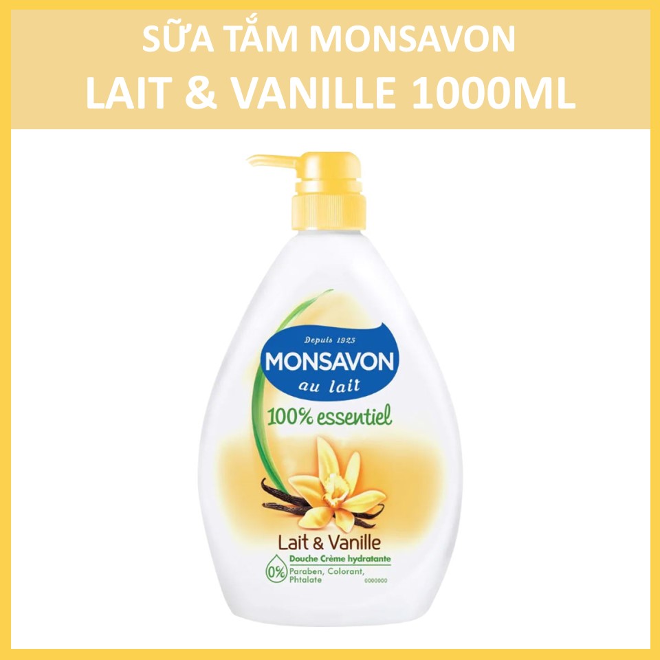 Sữa tắm Monsavon Lait & Vanille 1000ml