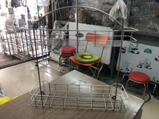Kệ gia vị inox 2 tầng