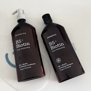 Bộ gội xả làm dày tóc Aromatica B5 + Biotin