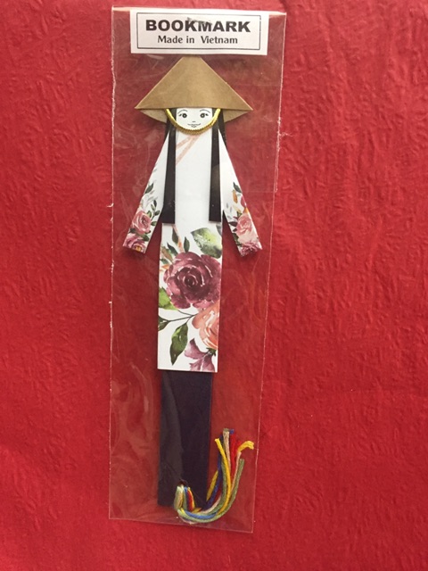 Kẹp sách đánh dấu trang hình cô gái áo dài