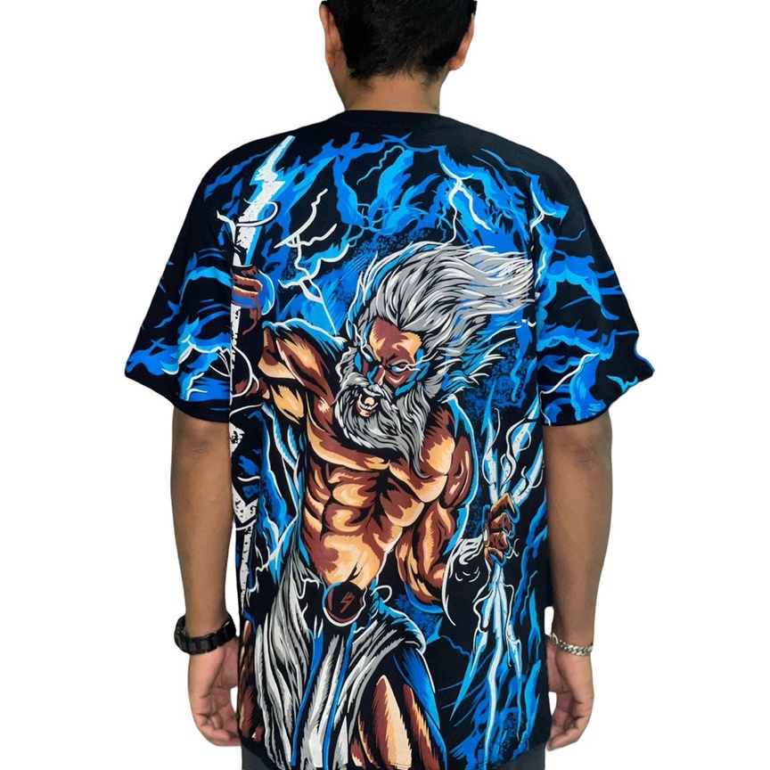 Áo Thun 3D Thái Lan vải cotton dệt ống hình in full cánh tay form unisex phù hợp cho nam và nữ