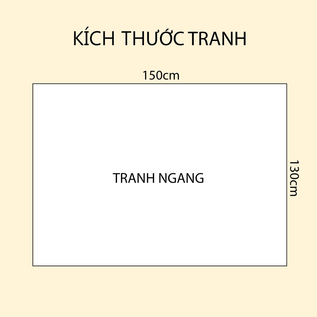 Tranh vải treo tường size lớn Decor phòng ngủ phòng khách nhiều mẫu hot trend (150x130, tặng kèm móc treo)