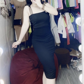 Chân váy thun lụa dáng dài ôm body