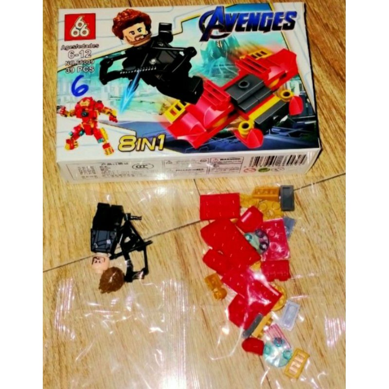 Lắp ráp 1 hộp Lego_Siêu Anh Hùng 66009 có nhiều chi tiết bằng nhựa