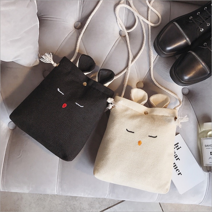 Túi tote vải đeo chéo canvas bag giá rẻ đẹp đi học ULZZANG - TV011