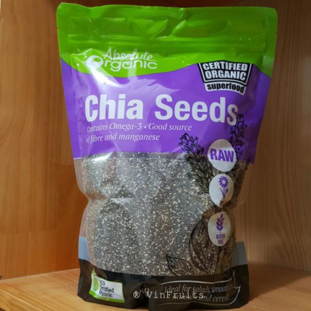 1kg Hạt Chia Úc Organic Chia Seed [ mẫu mới]