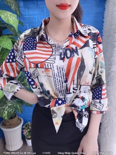 Sơ mi phi lụa quảng châu