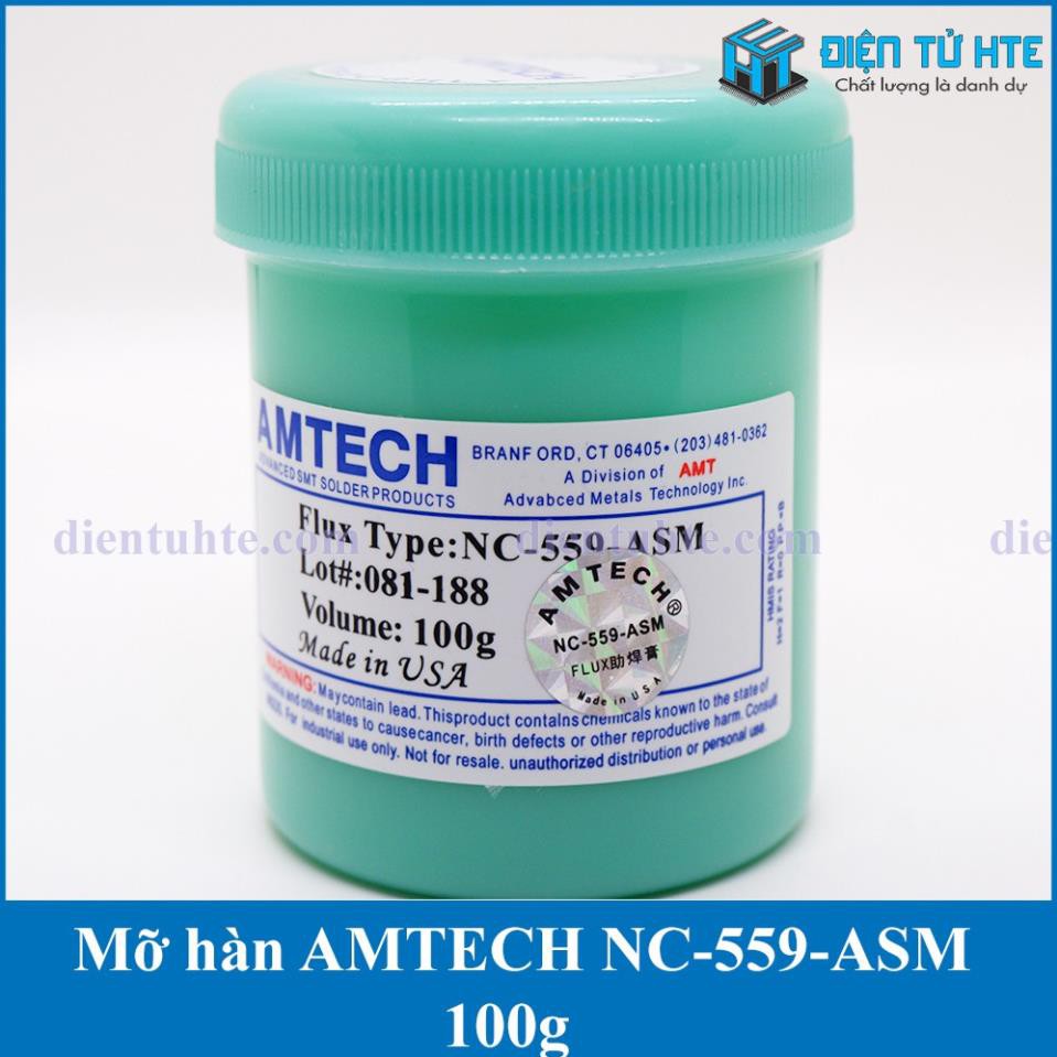 Mỡ hàn chất lượng cao AMTECH NC-559-ASM 100g [HTE Quy Nhơn CN2]