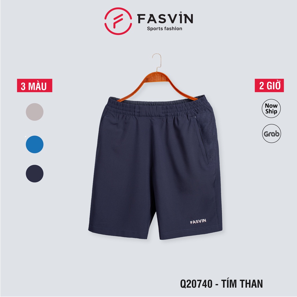 Quần đùi thể thao nam Fasvin Q20264.HN vải gió chun mềm mại co giãn